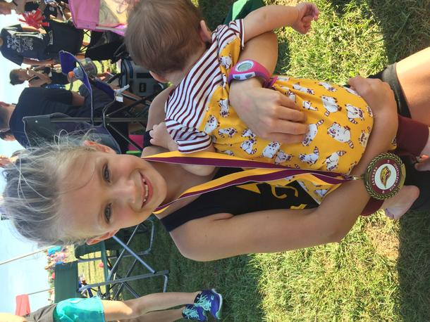 Esther's on "track" for the Jr. Olympics