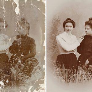 restauração em fotos