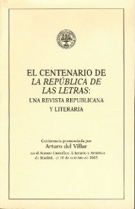 Descargar El centenario de La República de las Letras: una revista republicana y literaria pdf, epub, ebook
