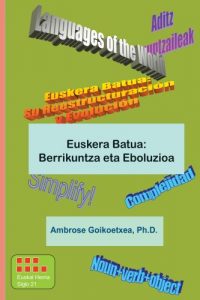 Descargar Euskera Batua: Berrikuntza eta Eboluzioa (Basque Edition) pdf, epub, ebook