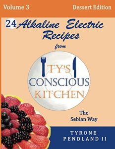Descargar Alkaline Electric Recipes From Ty’s Conscious Kitchen: The Sebian Way Volume 3 Dessert Edition: 24 Recipes Including New Alkaline Electric Dessert Sweet Treats! (English Edition) pdf, epub, ebook