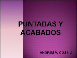 Descargar PUNTADAS Y ACABADOS pdf, epub, ebook