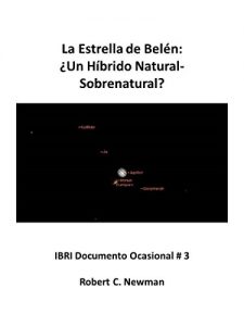 Descargar La Estrella de Belen: Un Hibrido Natural-Sobrenatural? (IBRI Ocassional Papers (Spanish) nº 3) pdf, epub, ebook