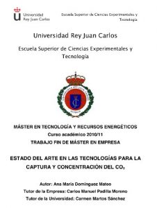Descargar Estado del Arte en las Tecnologías para la Captura y Concentración de CO2 pdf, epub, ebook