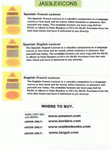 Descargar Spanish- French Lexicon (JAS3LEXICONS) pdf, epub, ebook