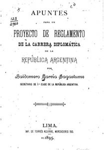 Descargar Apuntes para un proyecto de reglamento de la carrera diplomática de la República Argentina pdf, epub, ebook