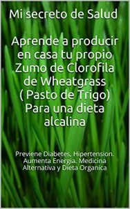 Descargar Mi secreto de Salud Aprende a producir en casa tu propio Zumo de Clorofila de Wheatgrass ( Pasto de Trigo): Previene  Diabetes, hipertension. Aumenta  energia. Medicina Alternativa y dieta organica pdf, epub, ebook