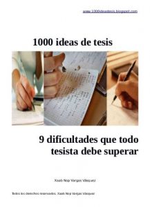 Descargar 9 Dificultades que todo tesista debe superar pdf, epub, ebook