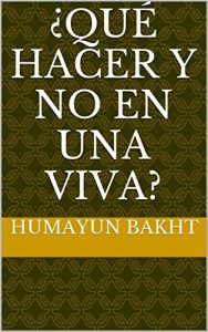 Descargar ¿Qué hacer y no en una viva? pdf, epub, ebook