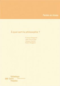 Descargar À quoi sert la philosophie ? (Paroles en réseau) pdf, epub, ebook