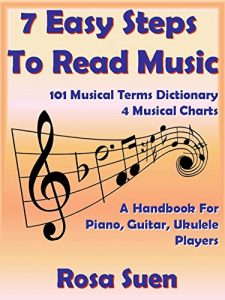 Descargar How To Read Music – 7 Easy Steps to Read Music  For Beginners & 101 Musical Terms Dictionary with 4 Musical Charts: Read Music (Piano & Guitar Players) (English Edition) pdf, epub, ebook
