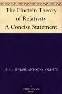 Download The Einstein Theory of Relativity A Concise Statement pdf, epub, ebook