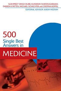 Download 500 Single Best Answers in Medicine (Medical Finals Revision Series) pdf, epub, ebook