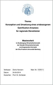 Download Konzeption und Umsetzung eines ortsbezogenen Gamification-Ansatzes für regionale Dienstleister (German Edition) pdf, epub, ebook