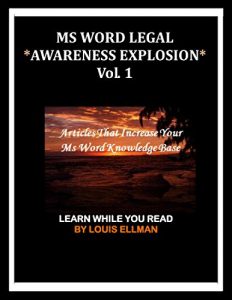 Download MS Word Legal — Awareness Explosion: Articles That Increase Your MS Word Knowledge Base pdf, epub, ebook