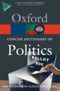 Download The Concise Oxford Dictionary of Politics (Oxford Quick Reference) pdf, epub, ebook