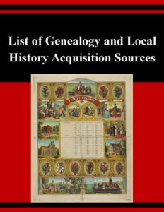 Download List of Genealogy and Local History Acquisition Sources pdf, epub, ebook