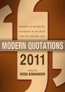 Download Modern Quotations 2011 – Wisdom & Wordplay, Excerpts & Extracts From the Calendar Year 2011 pdf, epub, ebook