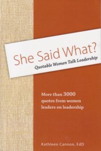 Download She Said What? Quotable Women Talk Leadership pdf, epub, ebook