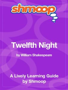 Download Twelfth Night: Shmoop Study Guide pdf, epub, ebook