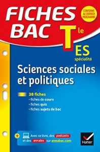 Download Fiches bac Sciences sociales et politiques Tle ES : fiches de révision – Terminale ES (French Edition) pdf, epub, ebook