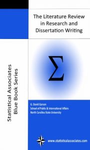 Download The Literature Review in Research and Dissertation Writing (Statistical Associates Blue Book Series 41) pdf, epub, ebook