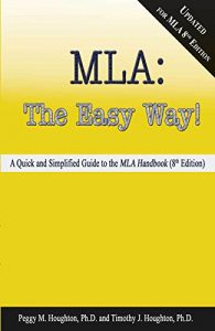 Download MLA: The Easy Way! [Updated for MLA 8th Edition] pdf, epub, ebook