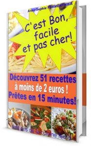Download C’est bon, facile et pas cher ! découvrez 51 recettes à  moins de 2 euros, prêtes en 15 minutes. (French Edition) pdf, epub, ebook