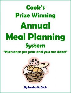 Download Cook’s Prize Winning Annual Meal Planning System:  “Plan once per year and you are done!” pdf, epub, ebook