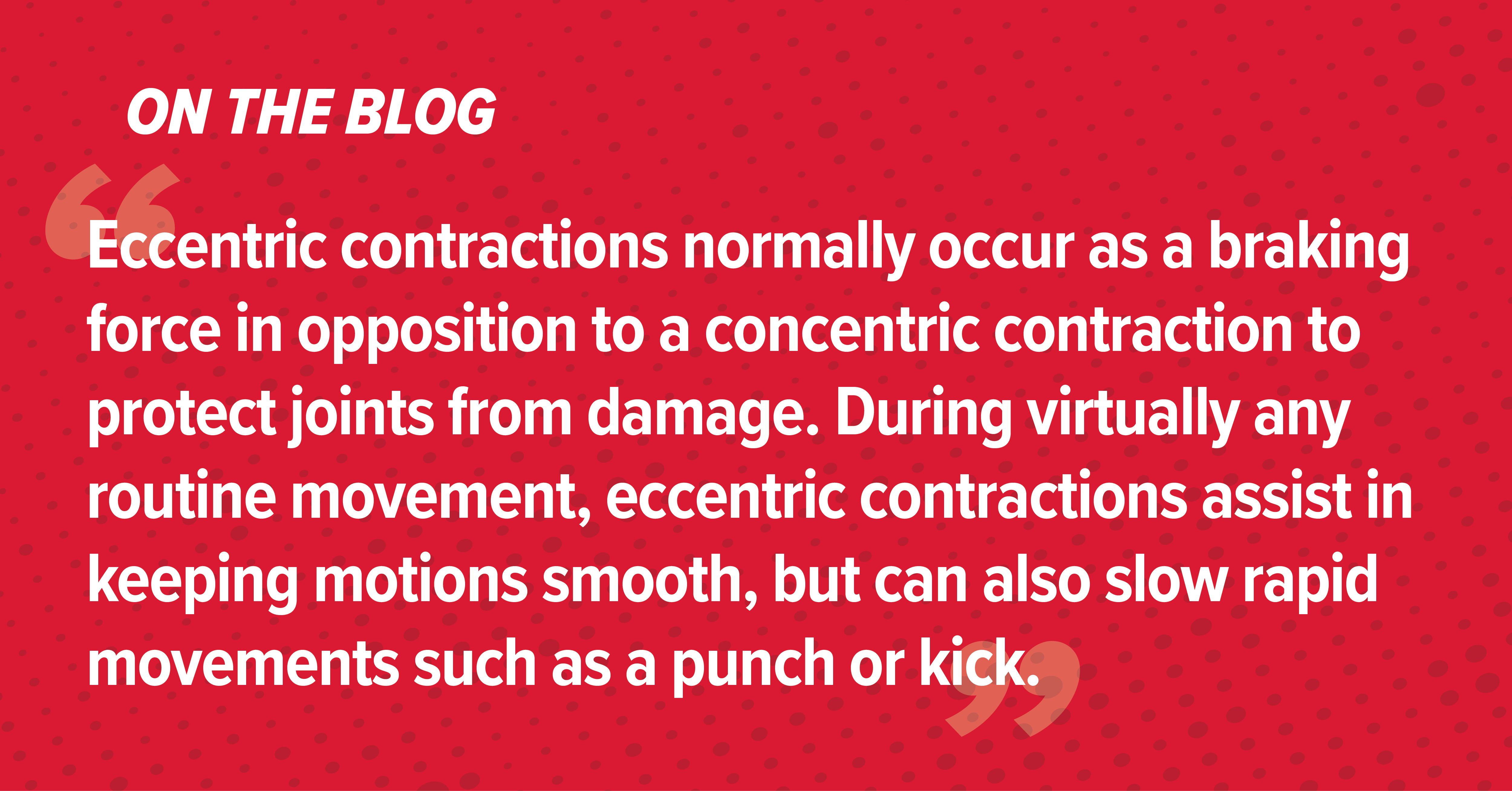 Concentric vs. Eccentric Muscle Movement