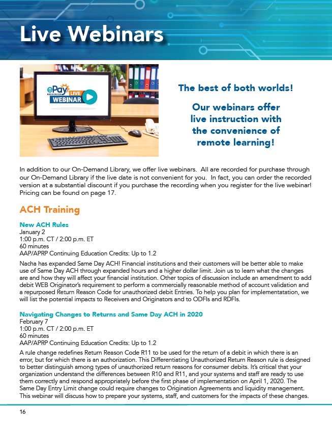 2020 Education Catalog Page 18