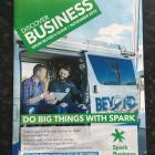 On the cover of Spark Business Magazine. 