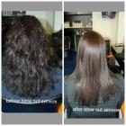 before and after blow out service