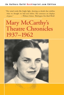 Mary McCarthy's Theatre Chronicles