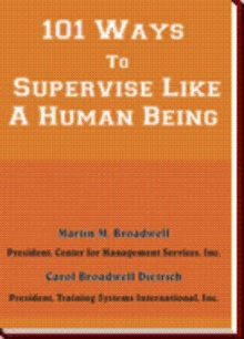 101 Ways To Supervise Like A Human Being