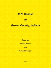 1870 Census of Brown County, Indiana