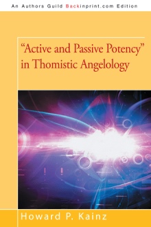 "Active and Passive Potency" in Thomistic Angelology