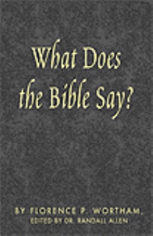 What Does the Bible Say?
