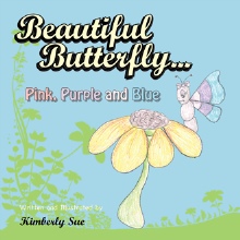 Beautiful Butterfly...Pink, Purple and Blue