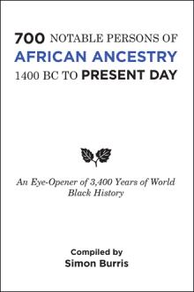 700 Notable Persons of African Ancestry 1400 BC to Present Day