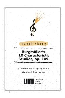Burgmüller’s 18 Characteristic Studies, op. 109