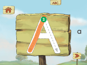 ipad november 008 Letters with Pooh tracing