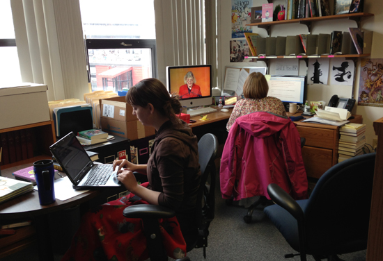 awards13_hboffice5_550x376 Horn Book office, January 28, 2013