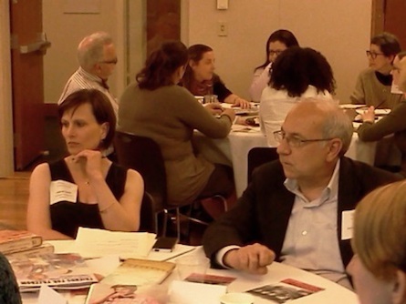 Charlesbridge's Yolanda Scott and author Francisco X. Stork