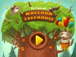 raccoon treehouse title screen