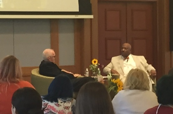 Roger Sutton talks with Bryan Collier.