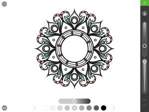 pigment mandala