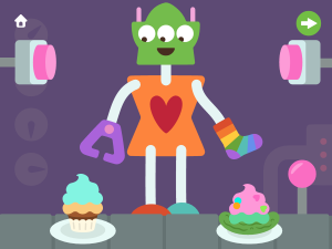 robot party cupcakes