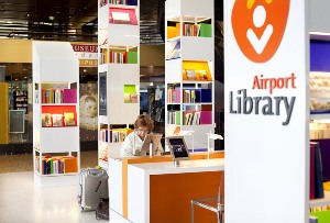 The Airport Library at Schilphol airport in Amsterdam