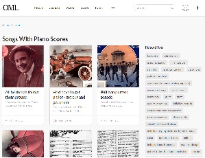 Open Music Library piano score search screenshot